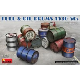 Fuel & Oil Drums 1930-50s, 1/35 - MiniArt 35613