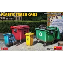 Plastic Trash Cans, 1/35 - MiniArt 35617