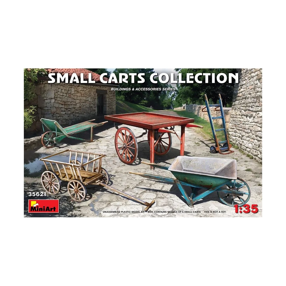 Small Carts Collection, 1/35 - MiniArt 35621 Small Carts Collection, 1/35 - MiniArt 35621