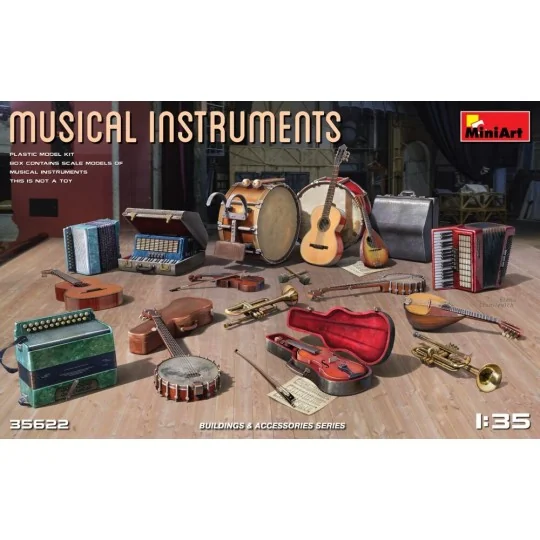 Musical Instruments, 1/35 - MiniArt 35622 Musical Instruments, 1/35 - MiniArt 35622