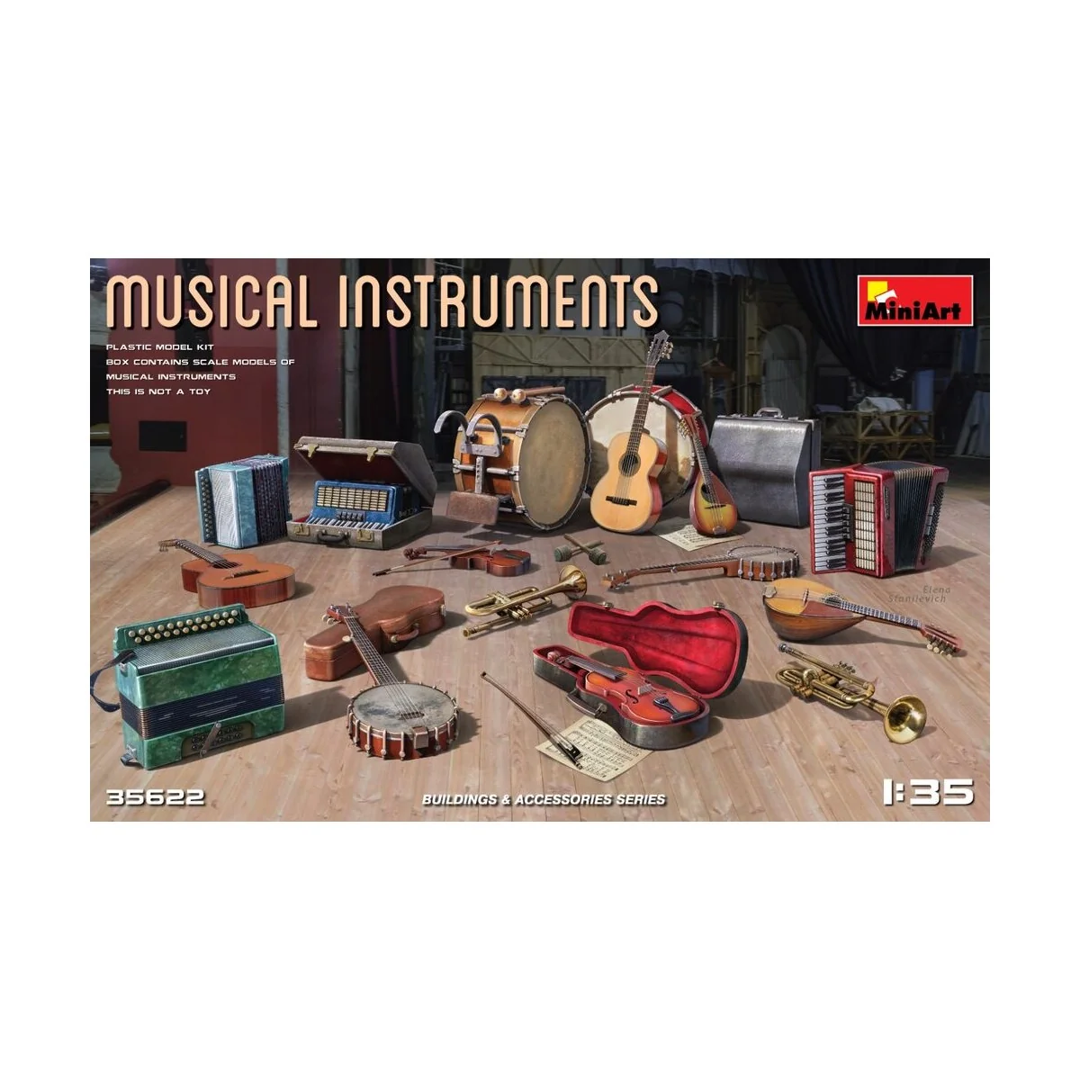 Musical Instruments, 1/35 - MiniArt 35622 Musical Instruments, 1/35 - MiniArt 35622