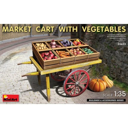 Market Cart with Vegetables, 1/35 - MiniArt 35623