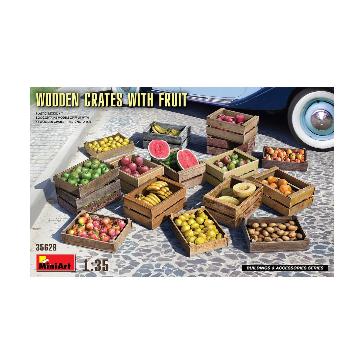 Wooden Crates with Fruit, 1/35 - MiniArt 35628