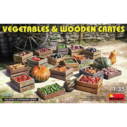 Vegetables & Wooden Crates, 1/35 - MiniArt 35629