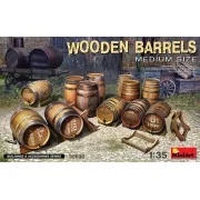 Wooden Barrels. Medium Size, 1/35 - MiniArt 35630 Wooden Barrels. Medium Size, 1/35 - MiniArt 35630