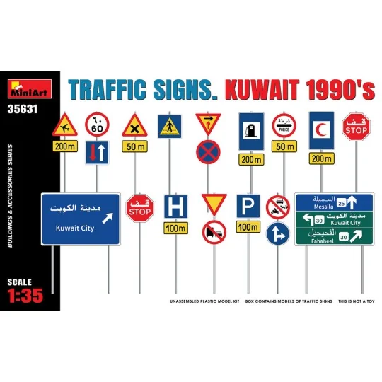 Traffic Signs. Kuwait 1990's, 1/35 - MiniArt 35631