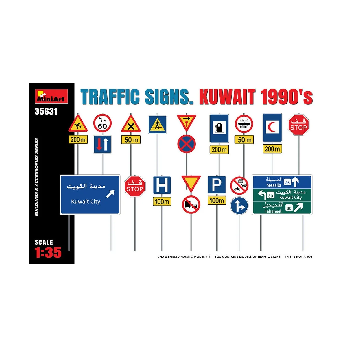 Traffic Signs. Kuwait 1990's, 1/35 - MiniArt 35631