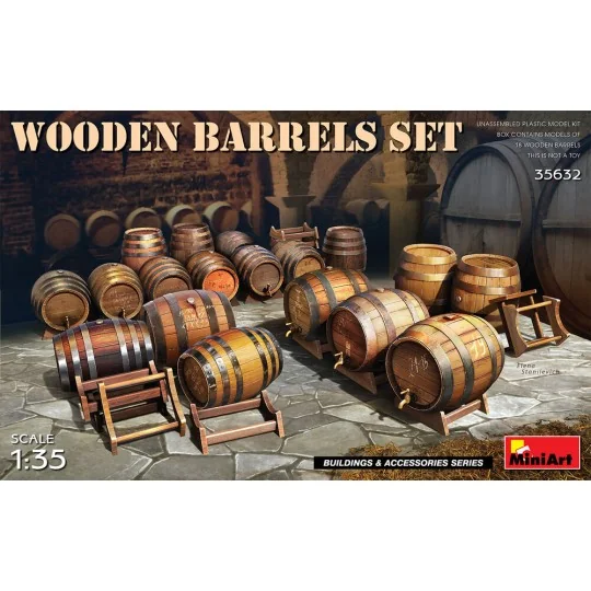 Wooden Barrels, 1/35 - MiniArt 35632