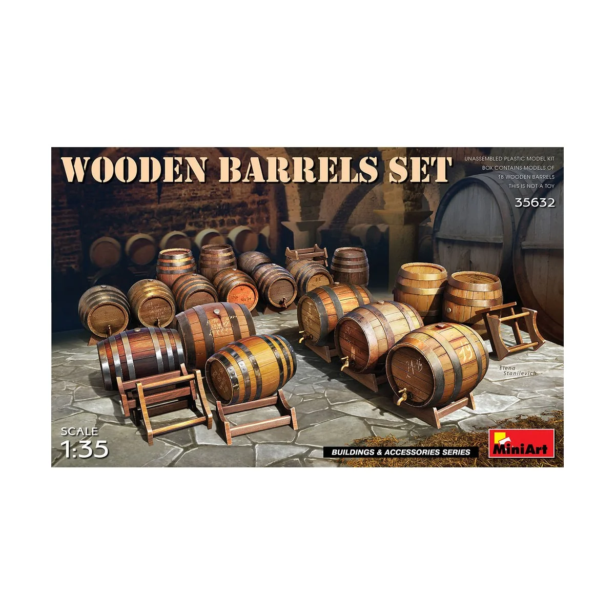Wooden Barrels, 1/35 - MiniArt 35632