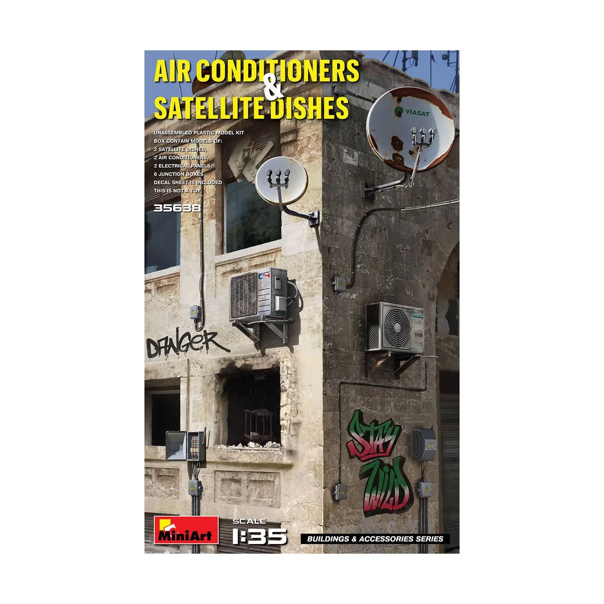 Air Conditioners & Satellite Dishes, 1/35 - MiniArt 35638 Air Conditioners & Satellite Dishes, 1/35 - MiniArt 35638