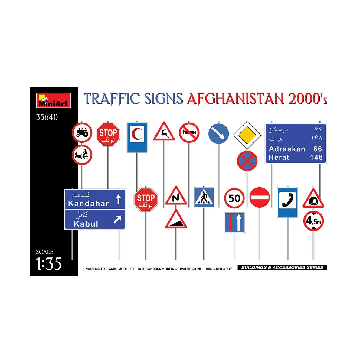 Traffic Signs. Afghanistan 2000's, 1/35 - MiniArt 35640