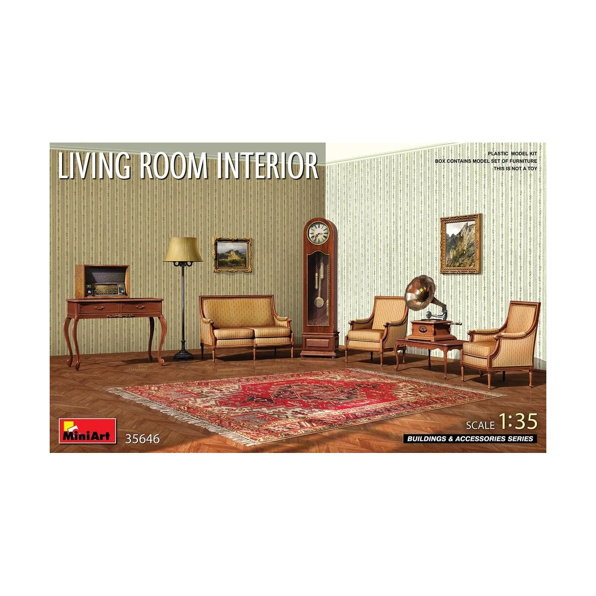 Living Room Interior, 1/35 - MiniArt 35646