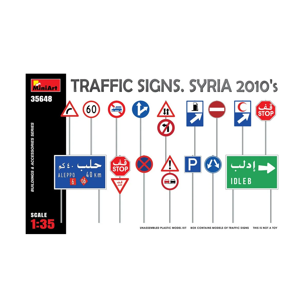Traffic Signs. Syria 2010's, 1/35 - MiniArt 35648