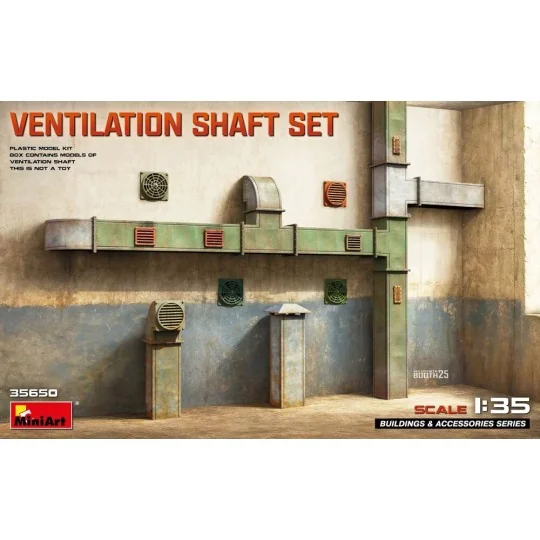 Ventilation Shaft Set, 1/35 - MiniArt 35650