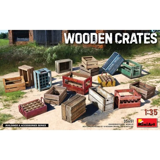 Wooden Crates, 1/35 - MiniArt 35651 Wooden Crates, 1/35 - MiniArt 35651