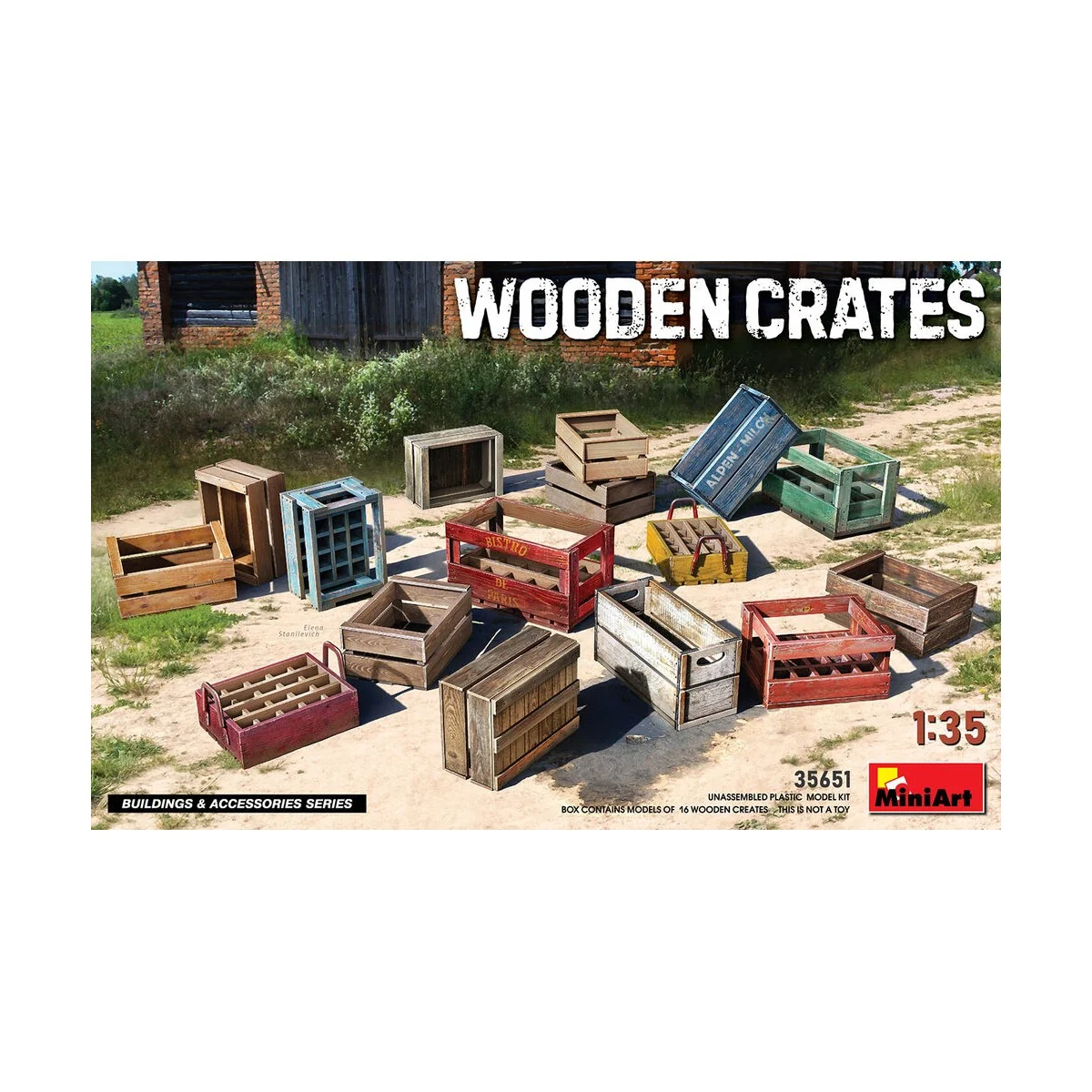 Wooden Crates, 1/35 - MiniArt 35651 Wooden Crates, 1/35 - MiniArt 35651