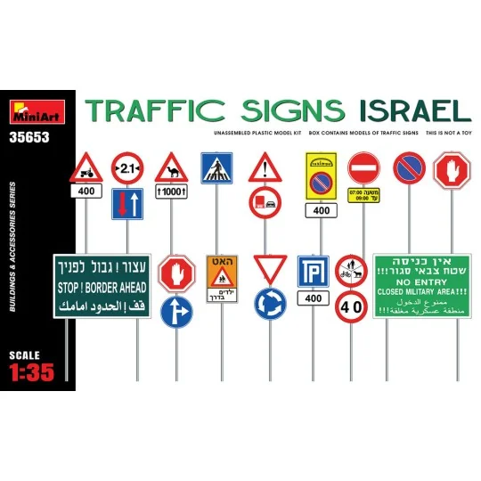 Traffic Signs. Israel, 1/35 - MiniArt 35653