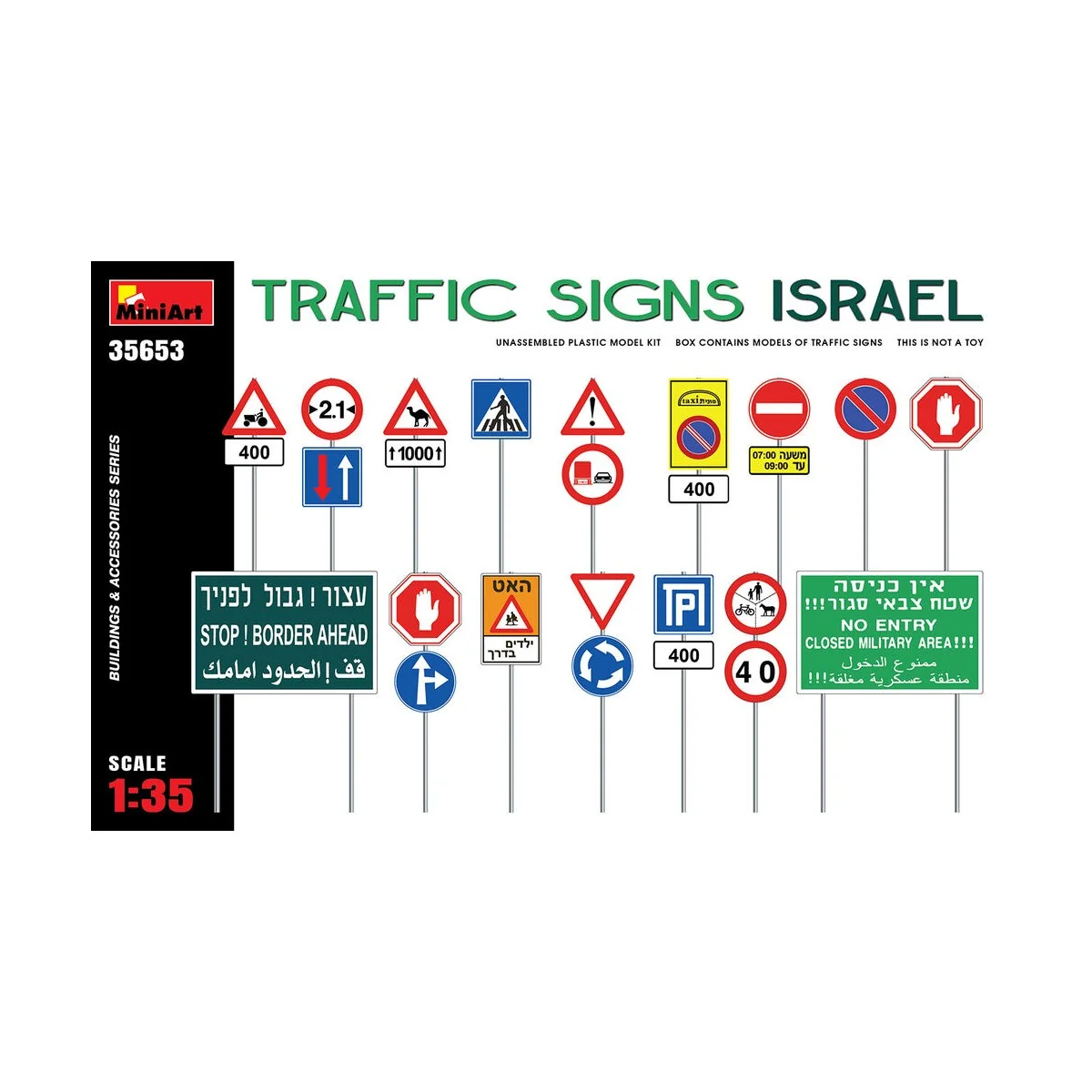 Traffic Signs. Israel, 1/35 - MiniArt 35653