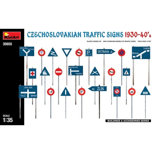 Czechoslovakian Traffic Signs 1930-40’s, 1/35 - MiniArt 35655