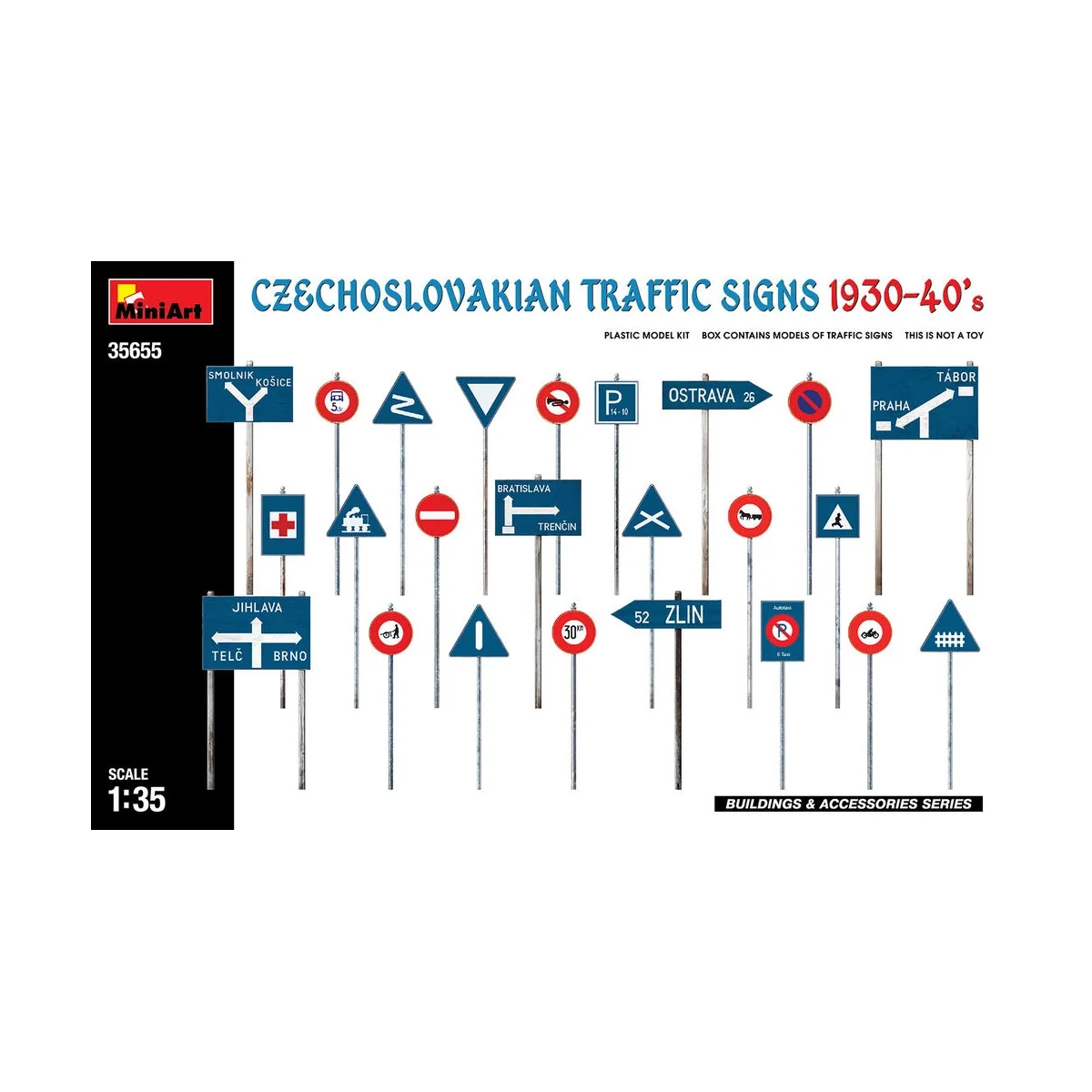 Czechoslovakian Traffic Signs 1930-40’s, 1/35 - MiniArt 35655