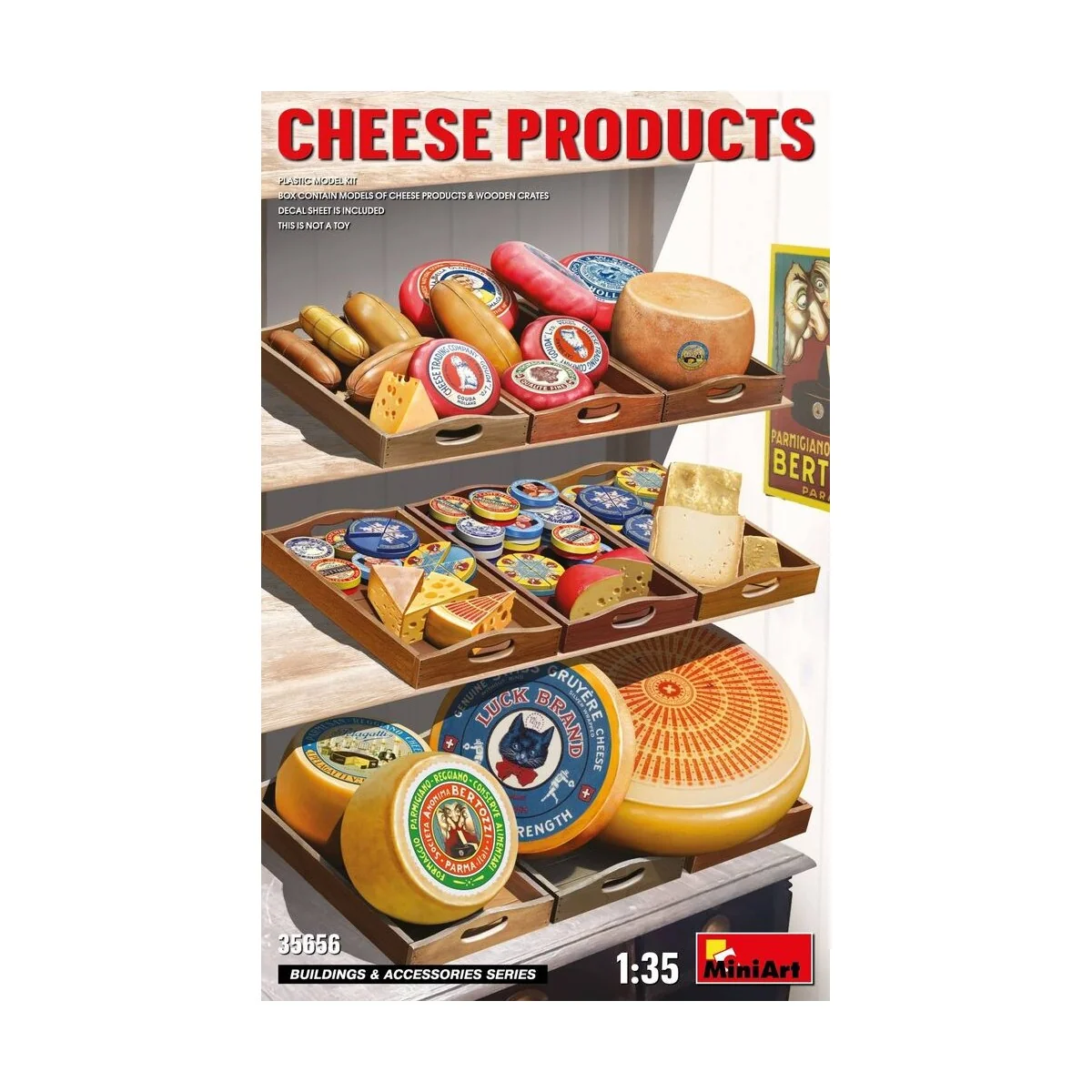Cheese Products, 1/35 - MiniArt 35656 Cheese Products, 1/35 - MiniArt 35656