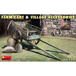 Farm Cart with Village Accessories, 1/35 - MiniArt 35657