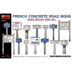 French Concrete Road Signs 1930-40's. Paris Region, 1/35 - MiniArt ...