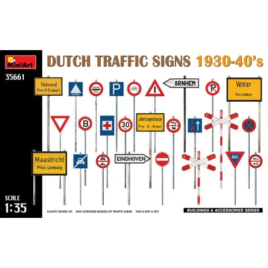 Dutch Traffic Signs 1930-40’s, 1/35 - MiniArt 35661