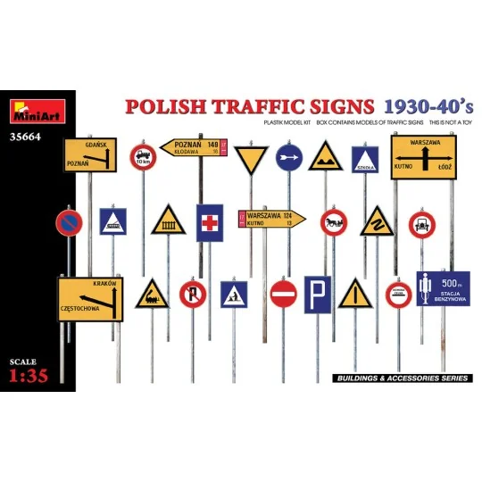 Polish Traffic Signs 1930-40’s, 1/35 - MiniArt 35664