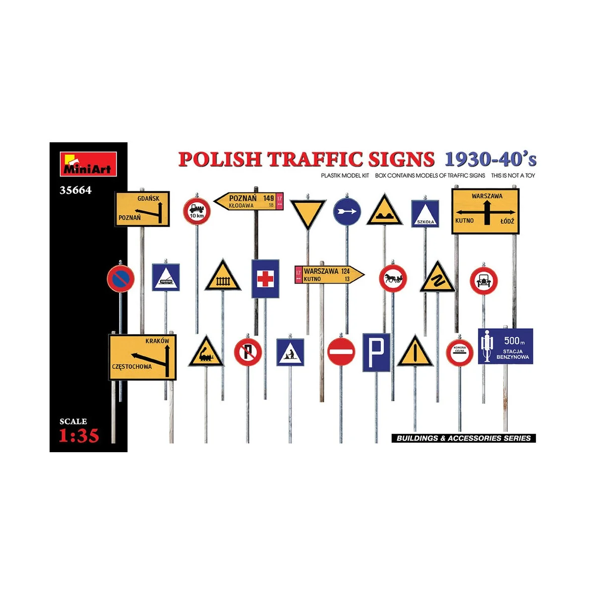 Polish Traffic Signs 1930-40’s, 1/35 - MiniArt 35664