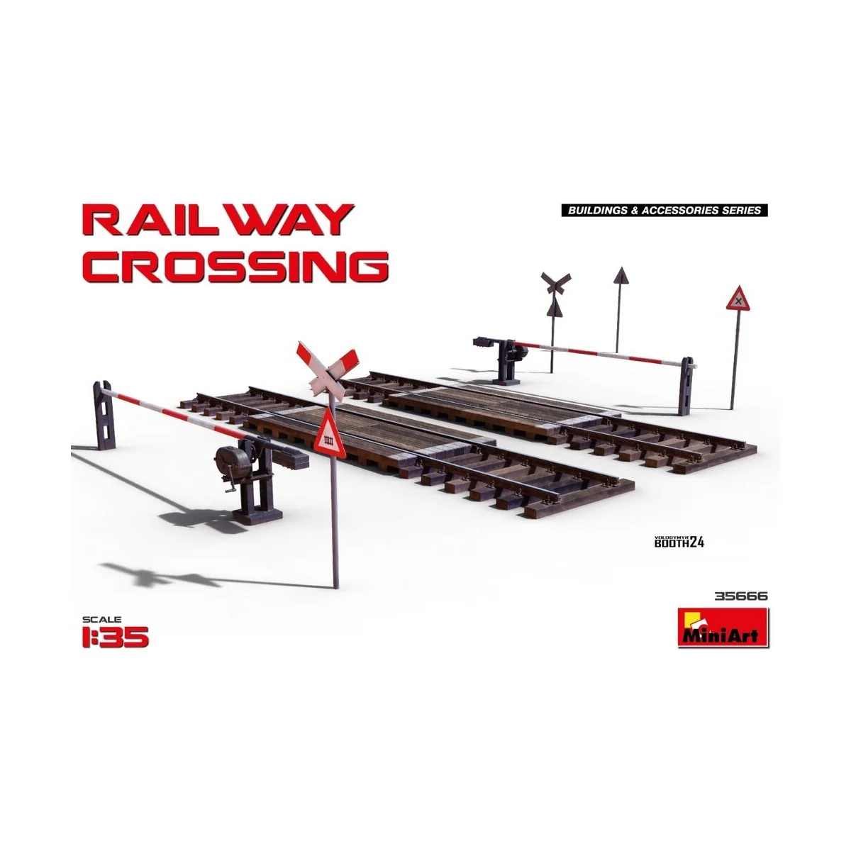Railway Crossing, 1/35 - MiniArt 35666 Railway Crossing, 1/35 - MiniArt 35666