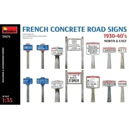 French Concrete Road Signs 1930-40's. North & East, 1/35 - MiniArt ...