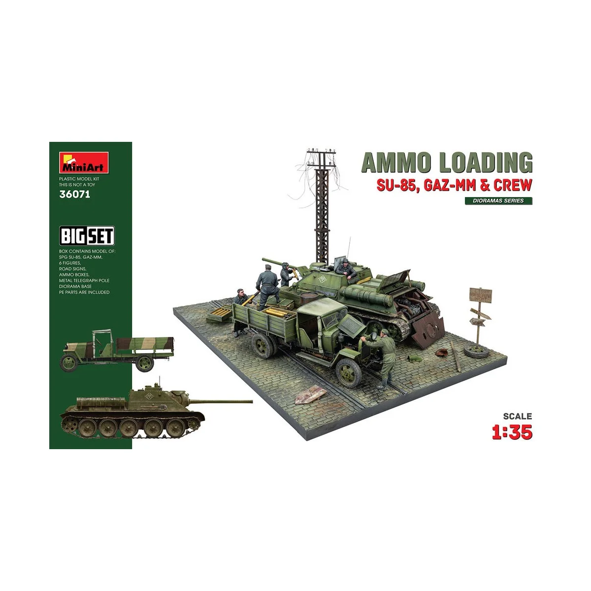 Ammo Loading (SU-85, GAZ-MM&Crew). Big Set, 1/35 - MiniArt 36071