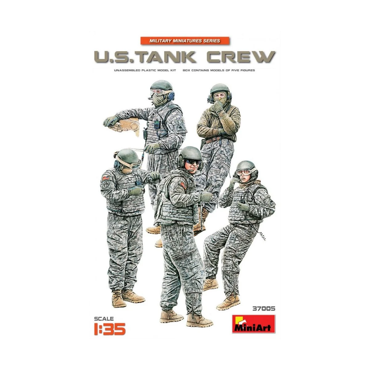 U.S. Tank Crew, 1/35 - MiniArt 37005 U.S. Tank Crew, 1/35 - MiniArt 37005