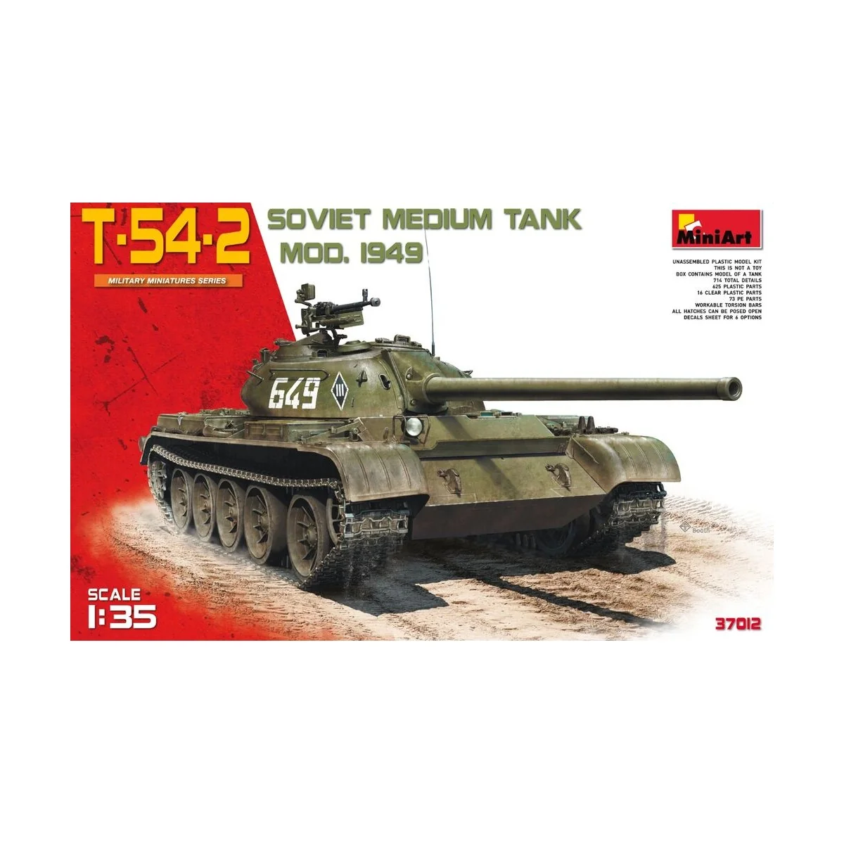 T-54-2 Mod. 1949, 1/35 - MiniArt 37012 T-54-2 Mod. 1949, 1/35 - MiniArt 37012