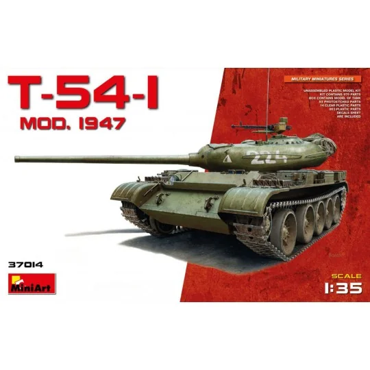 T-54-1 Soviet Medium Tank, 1/35 - MiniArt 37014 T-54-1 Soviet Medium Tank, 1/35 - MiniArt 37014
