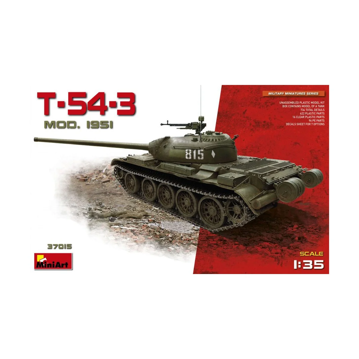 T-54-3 Mod. 1951, 1/35 - MiniArt 37015