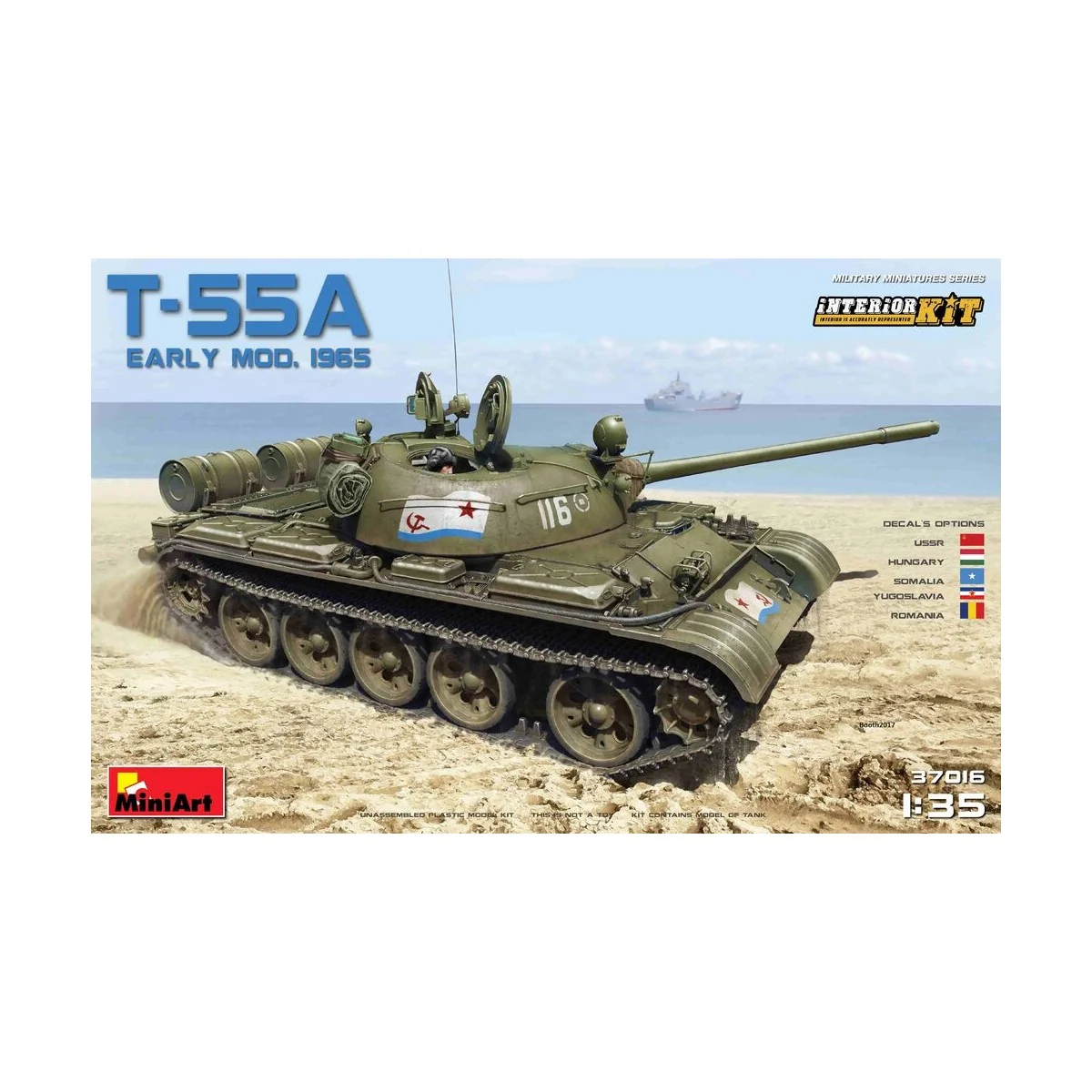 T-55A Early Mod.1965 Interior Kit, 1/35 - MiniArt 37016