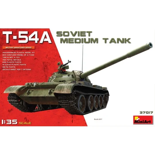 T-54A Soviet Medium Tank, 1/35 - MiniArt 37017 T-54A Soviet Medium Tank, 1/35 - MiniArt 37017