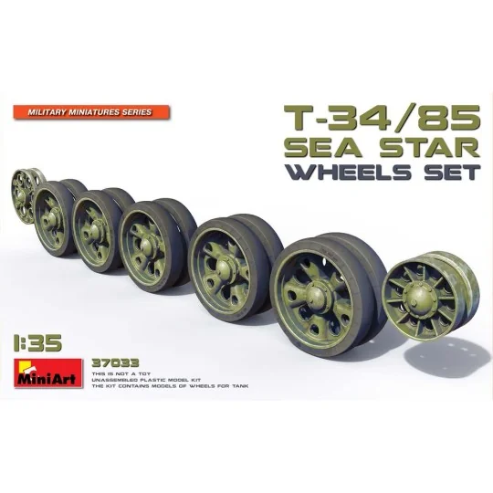 T-34/85 Sea Star Wheels Set, 1/35 - MiniArt 37033