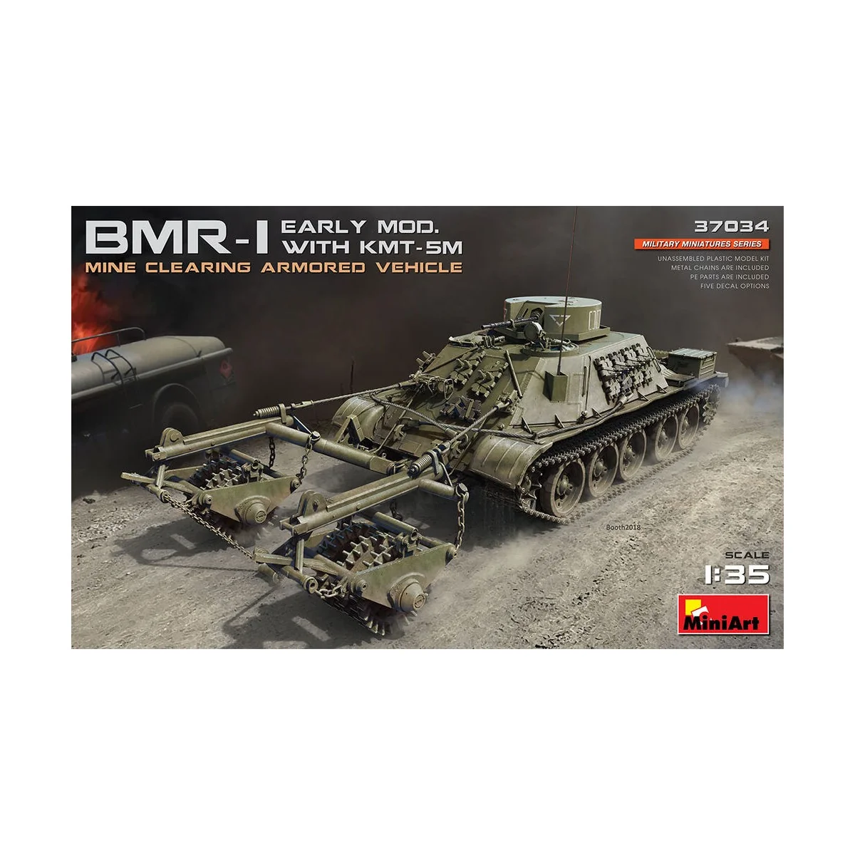 BMR-1 Early Mod. with KMT-5M, 1/35 - MiniArt 37034 BMR-1 Early Mod. with KMT-5M, 1/35 - MiniArt 37034