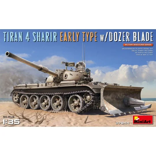 Tiran 4 Sharir Early Type w/Dozer Blade, 1/35 - MiniArt 37044 Tiran 4 Sharir Early Type w/Dozer Blade, 1/35 - MiniArt 37044