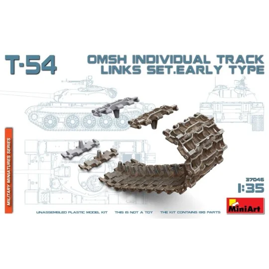 T-54 OMSh Individual Track Links Set.Early Type, 1/35 - MiniArt 37046