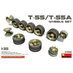 T-55/T-55A Wheels Set, 1/35 - MiniArt 37058