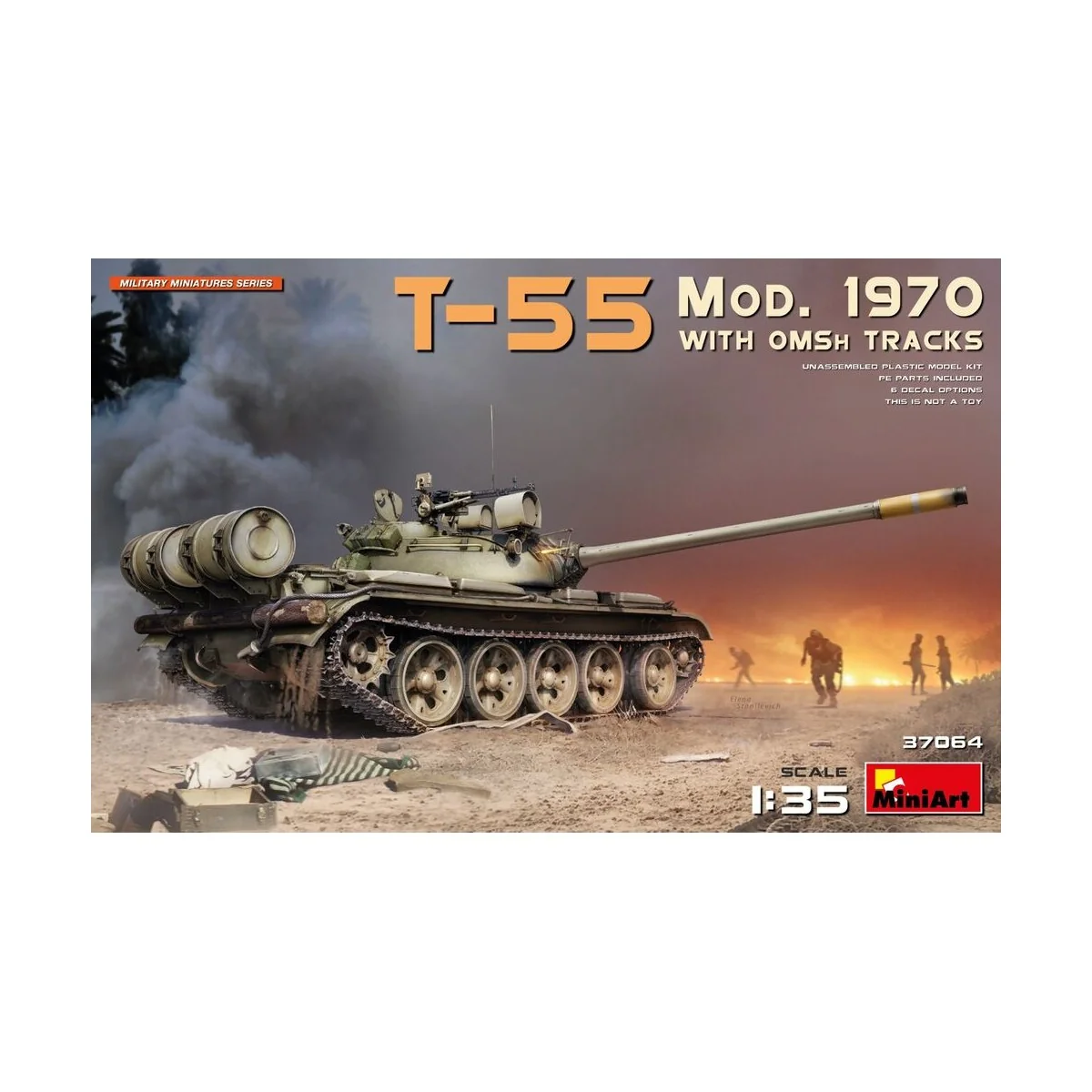 T-55 Mod. 1970 w/OMSh Tracks, 1/35 - MiniArt 37064