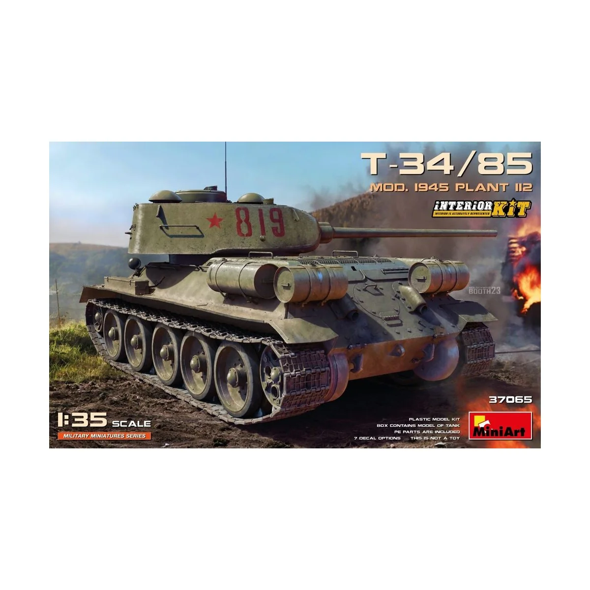 T-34-85 Mod. 1945. Plant 112. Interior Kit, 1/35 - MiniArt 37065 T-34-85 Mod. 1945. Plant 112. Interior Kit, 1/35 - MiniArt 37065