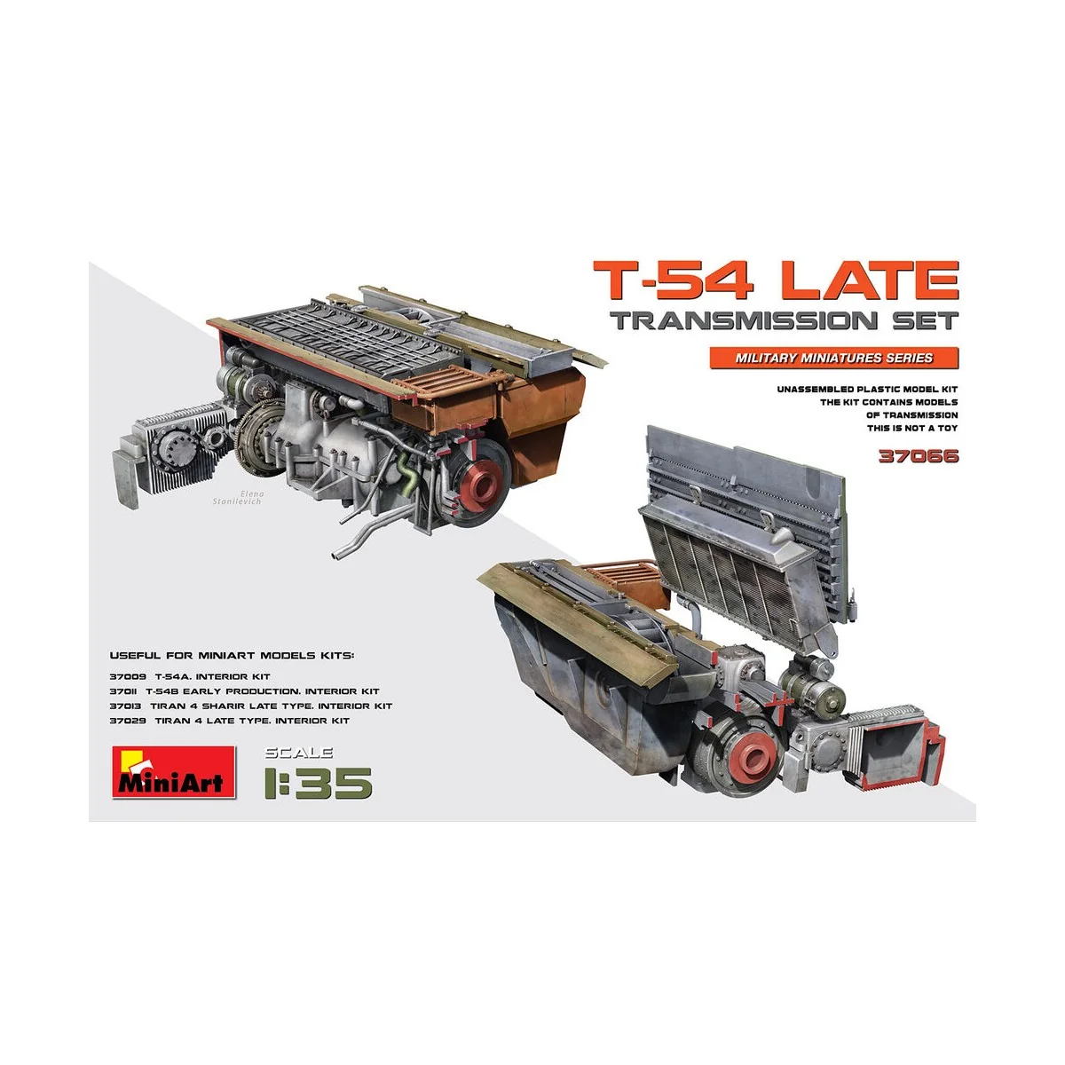 T-54 Late Transmission Set, 1/35 - MiniArt 37066 T-54 Late Transmission Set, 1/35 - MiniArt 37066