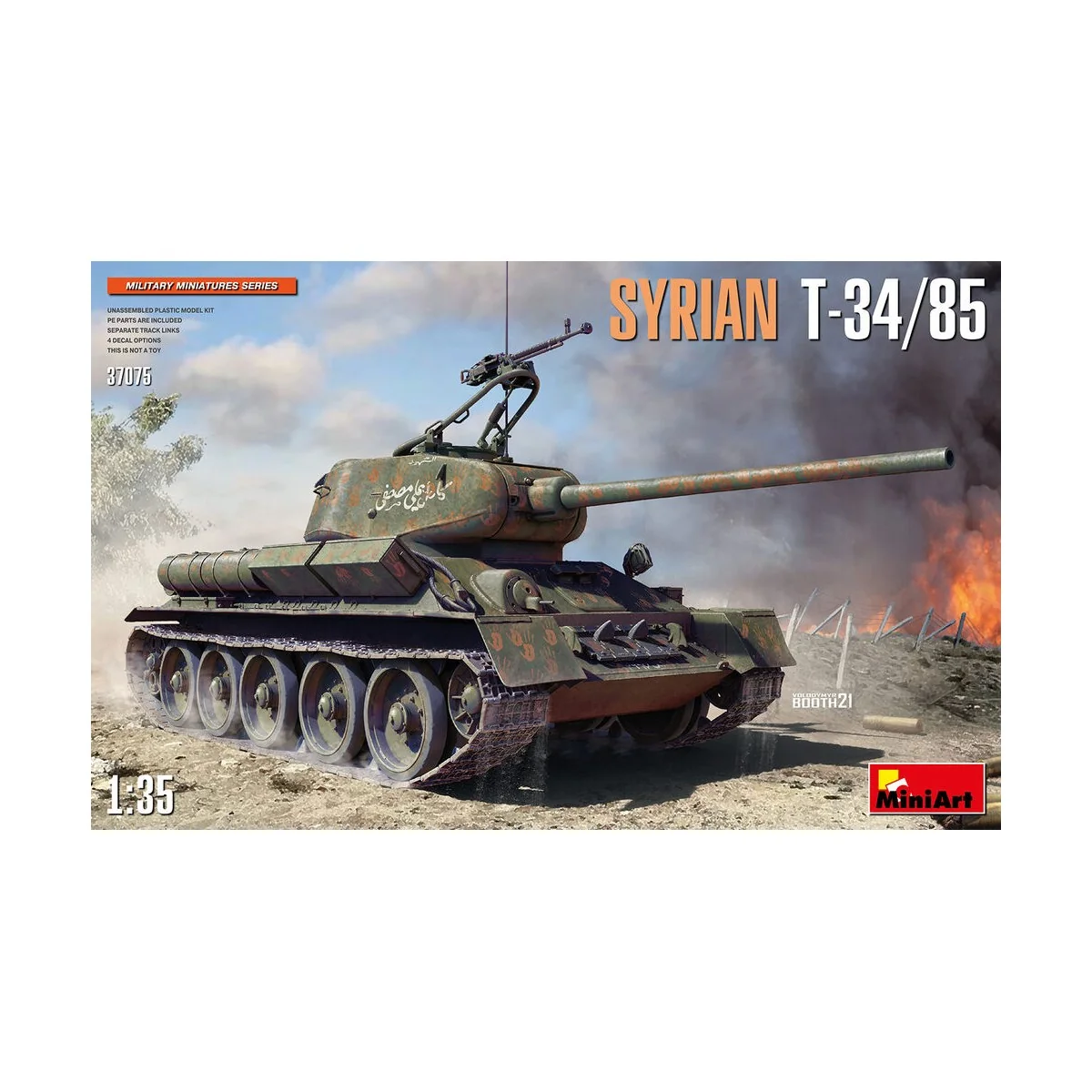 SYRIAN T-34/85, 1/35 - MiniArt 37075 SYRIAN T-34/85, 1/35 - MiniArt 37075
