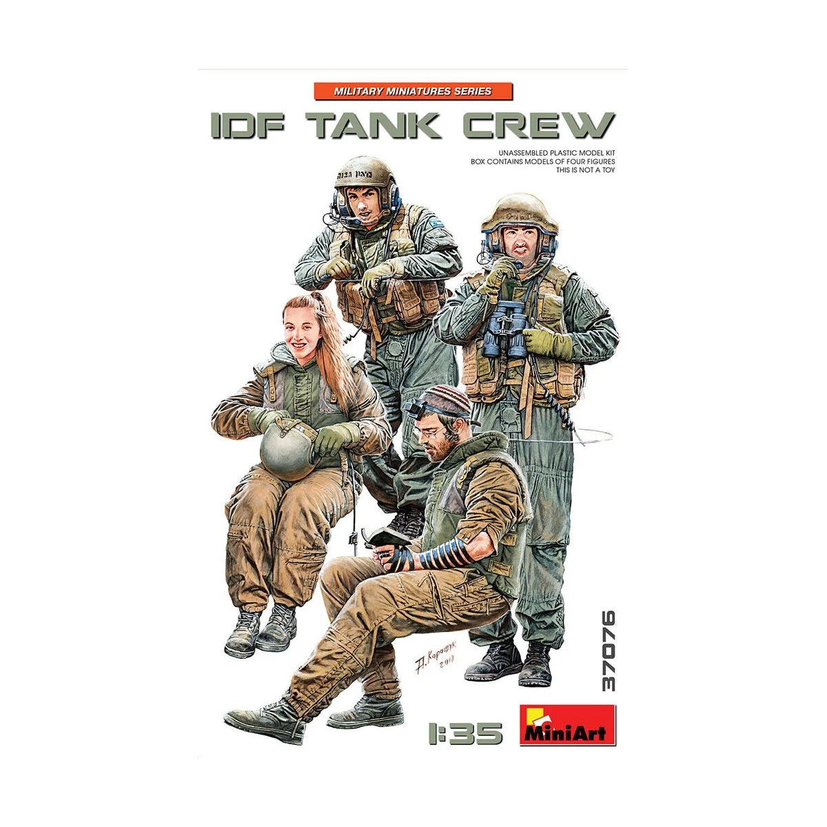 IDF Tank Crew, 1/35 - MiniArt 37076 IDF Tank Crew, 1/35 - MiniArt 37076