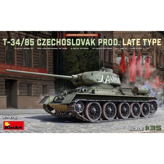 T-34-85 Czechoslovak Prod. Late Type, 1/35 - MiniArt 37078